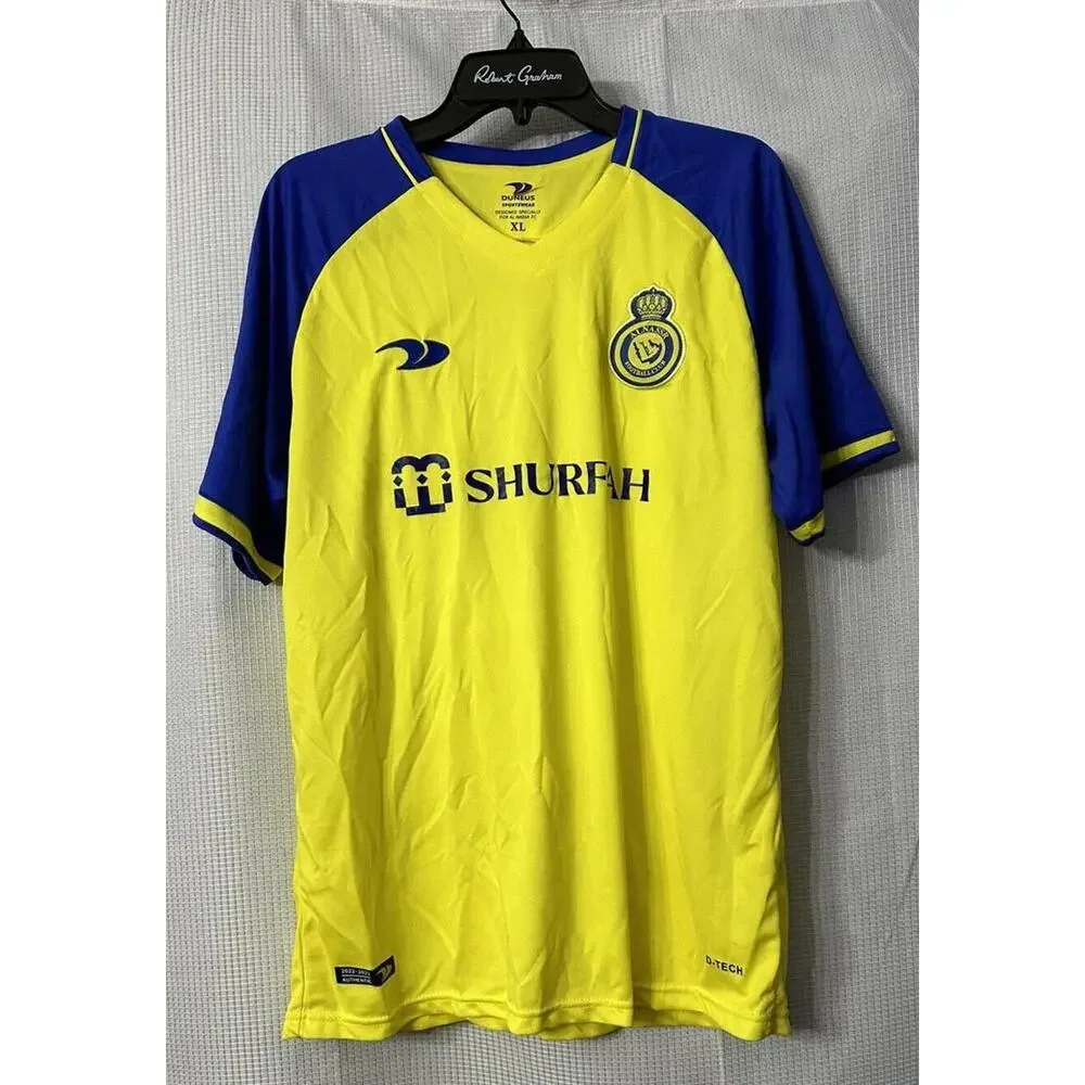 NWT Exclusive‎ Duneus Al Nassar FC Authentic Ronaldo Soccer Jersey Shirt Size XL
